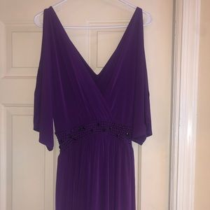 Plunging neck mini party dress. Never worn.